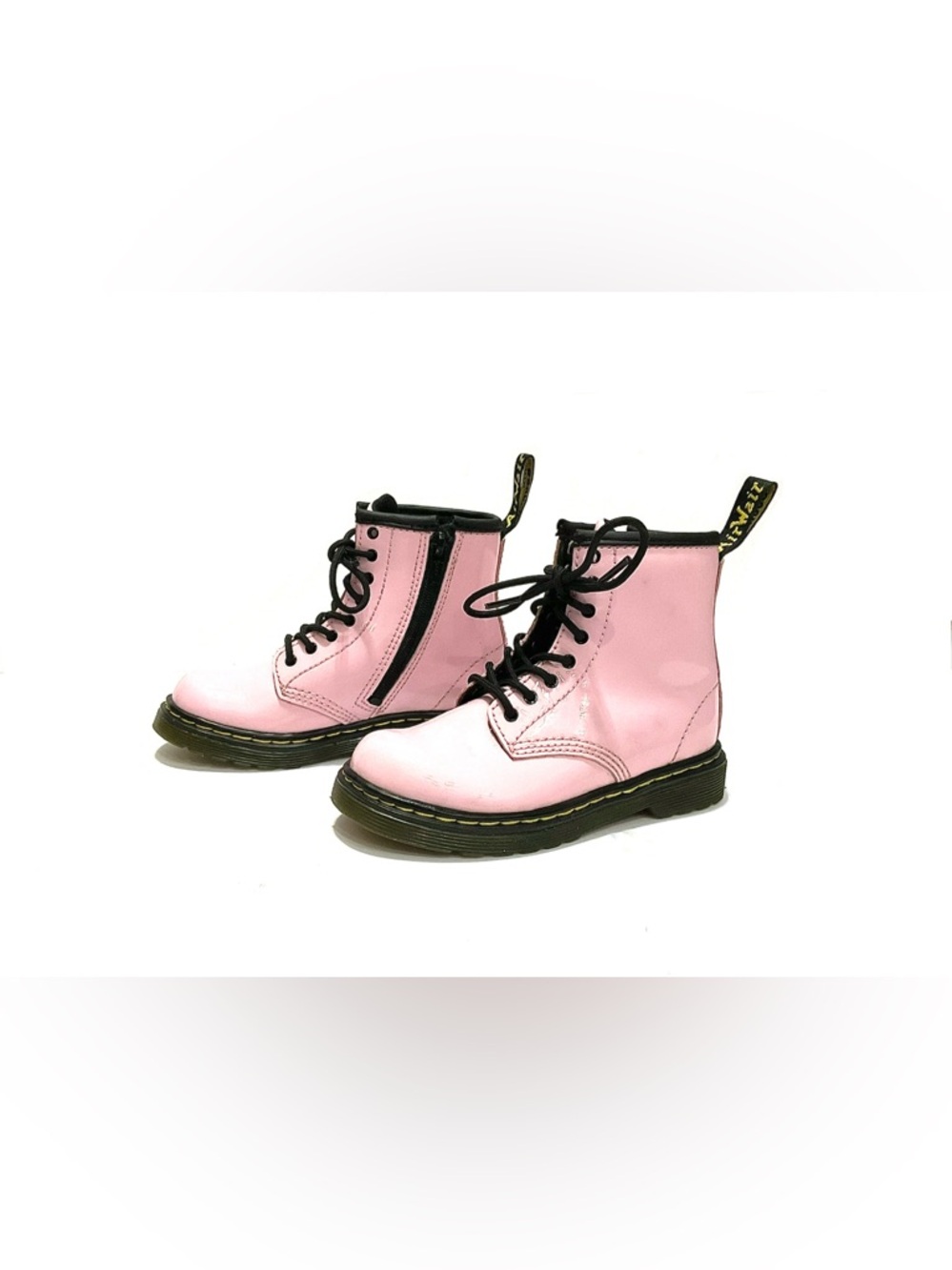 Girls Pink Dr. Martens 1460 Patent Leather Boots